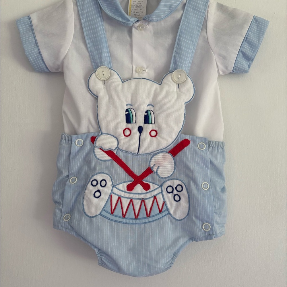 Vintage Drummer Bear Outfit